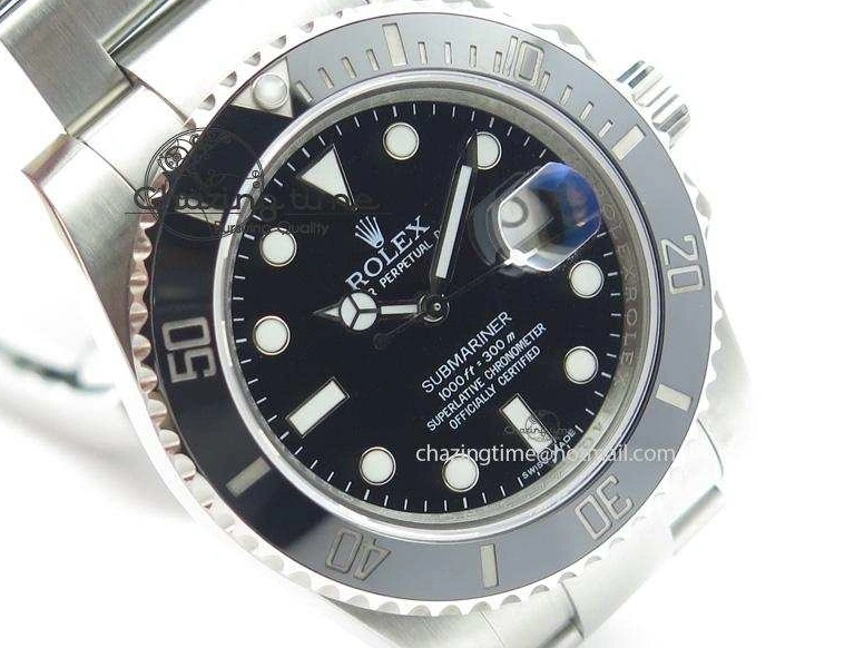 0103 Colorful Submariner 116610 LN Black Ceramic JF 1:1 Best Edition On SS Bracelet A2836 V 3977
